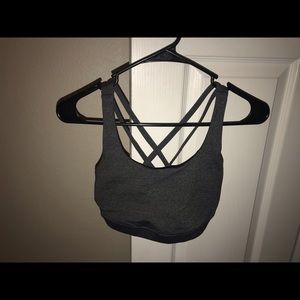 Gray lululemon energy bra